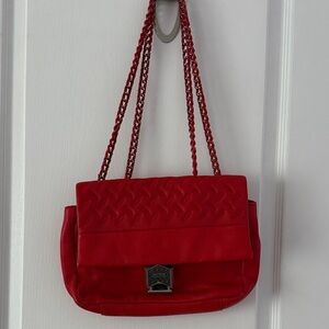 Aimee Kestenberg Red Quilted Shoulder Bag